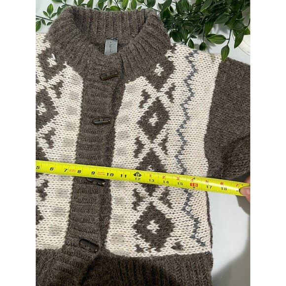 Elsamanda Wool Blend Cardigan Sweater With Toggle Closure Sz M Made in Italy - Picture 12 of 16
